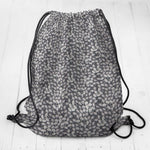 Popeline Motif Eventail Gris - Ribes y Casals