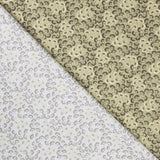 Popeline Motif Eventail Vert - Ribes y Casals