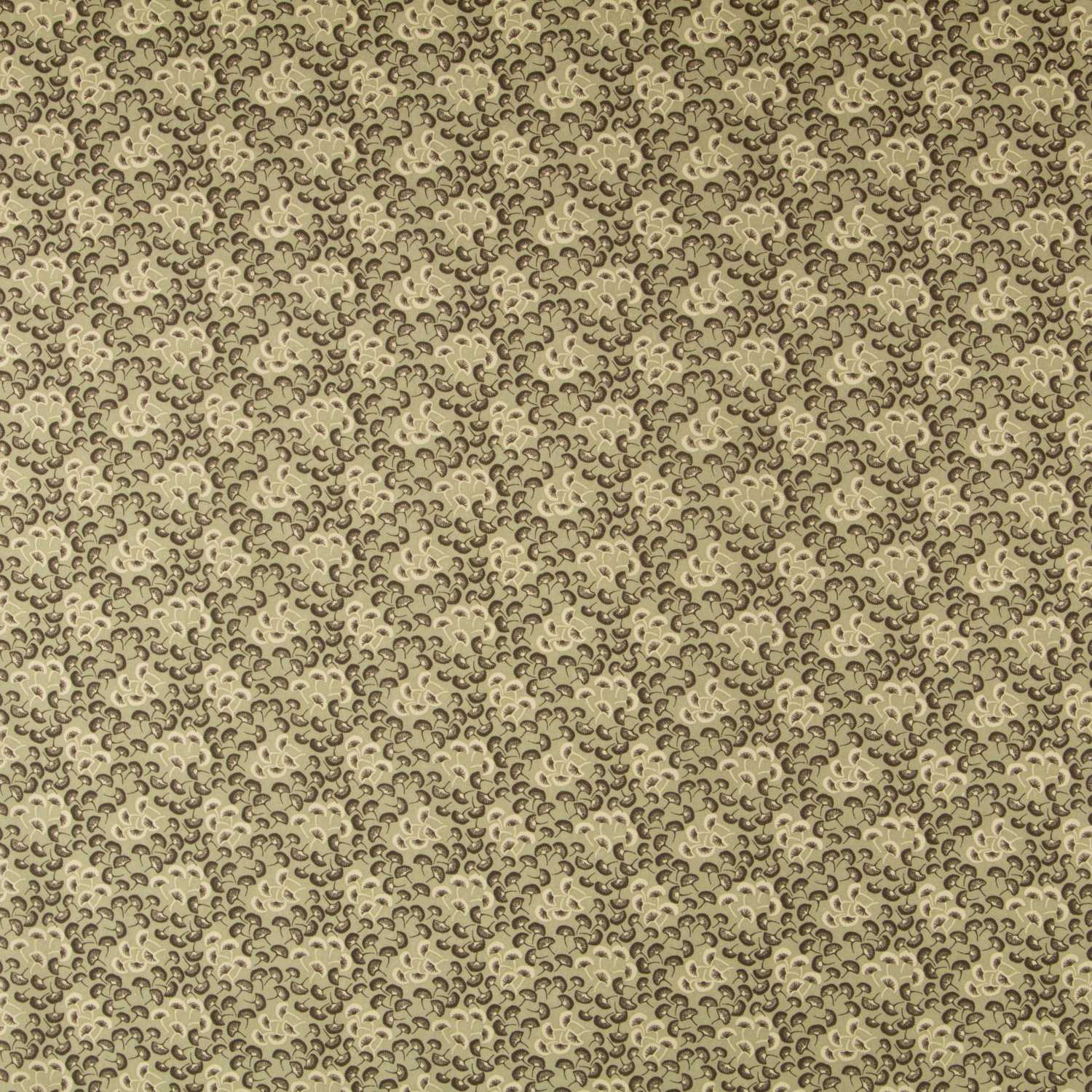 Popeline Motif Eventail Vert - Ribes y Casals