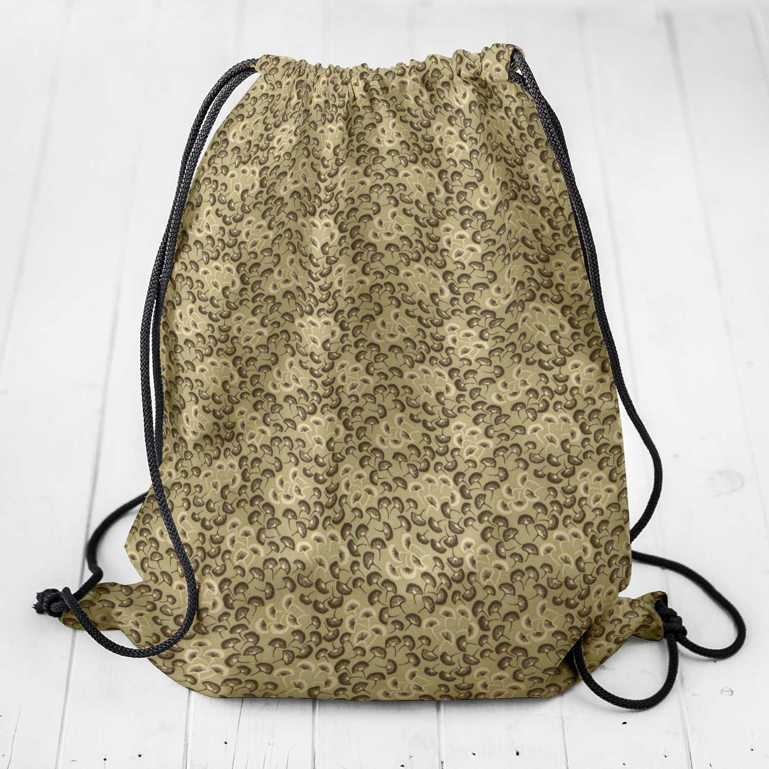 Popeline Motif Eventail Vert - Ribes y Casals