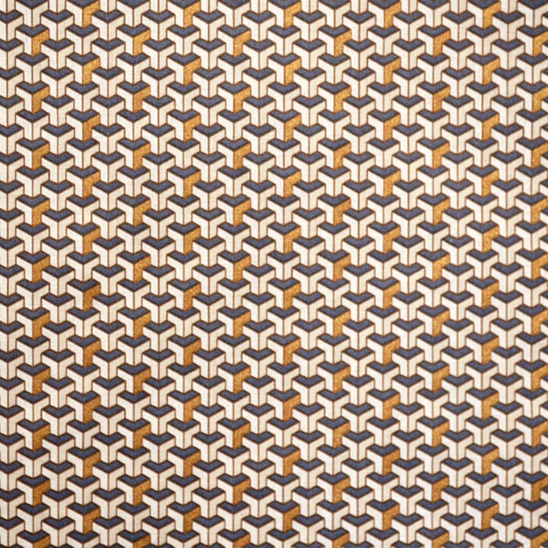 Cotton Poplin 3D Sparkles Copper - Ribes y Casals