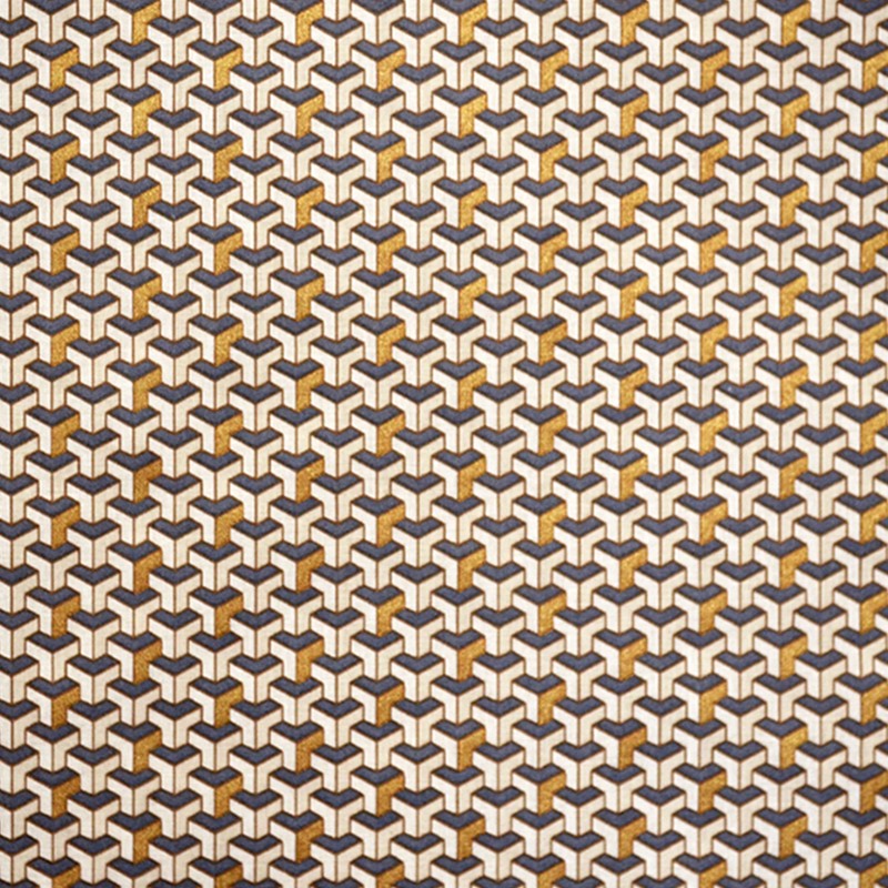 Cotton Poplin 3D Sparkles Gold - Ribes y Casals