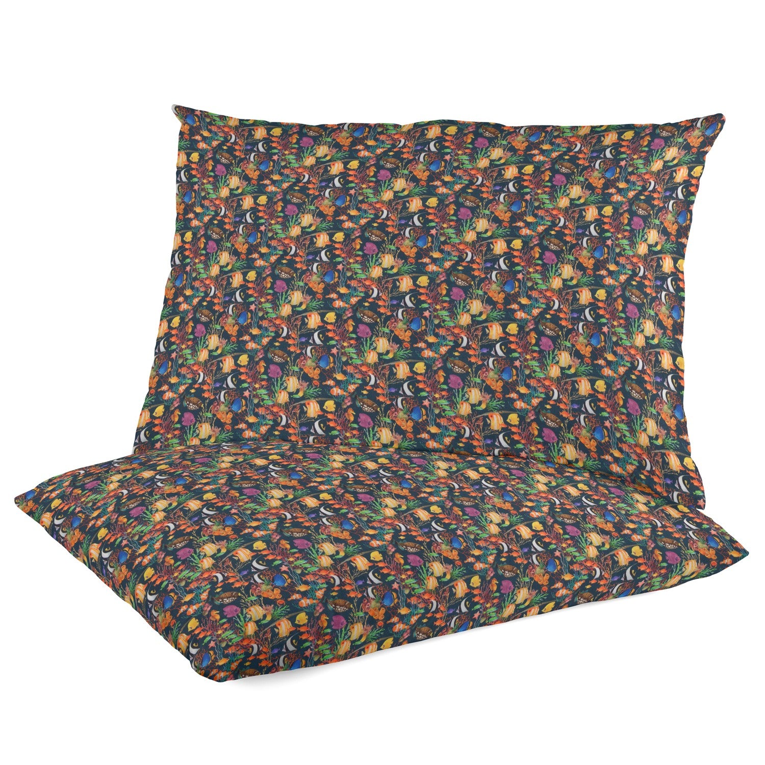 Popeline Coton Aquarium Marin - Ribes y Casals