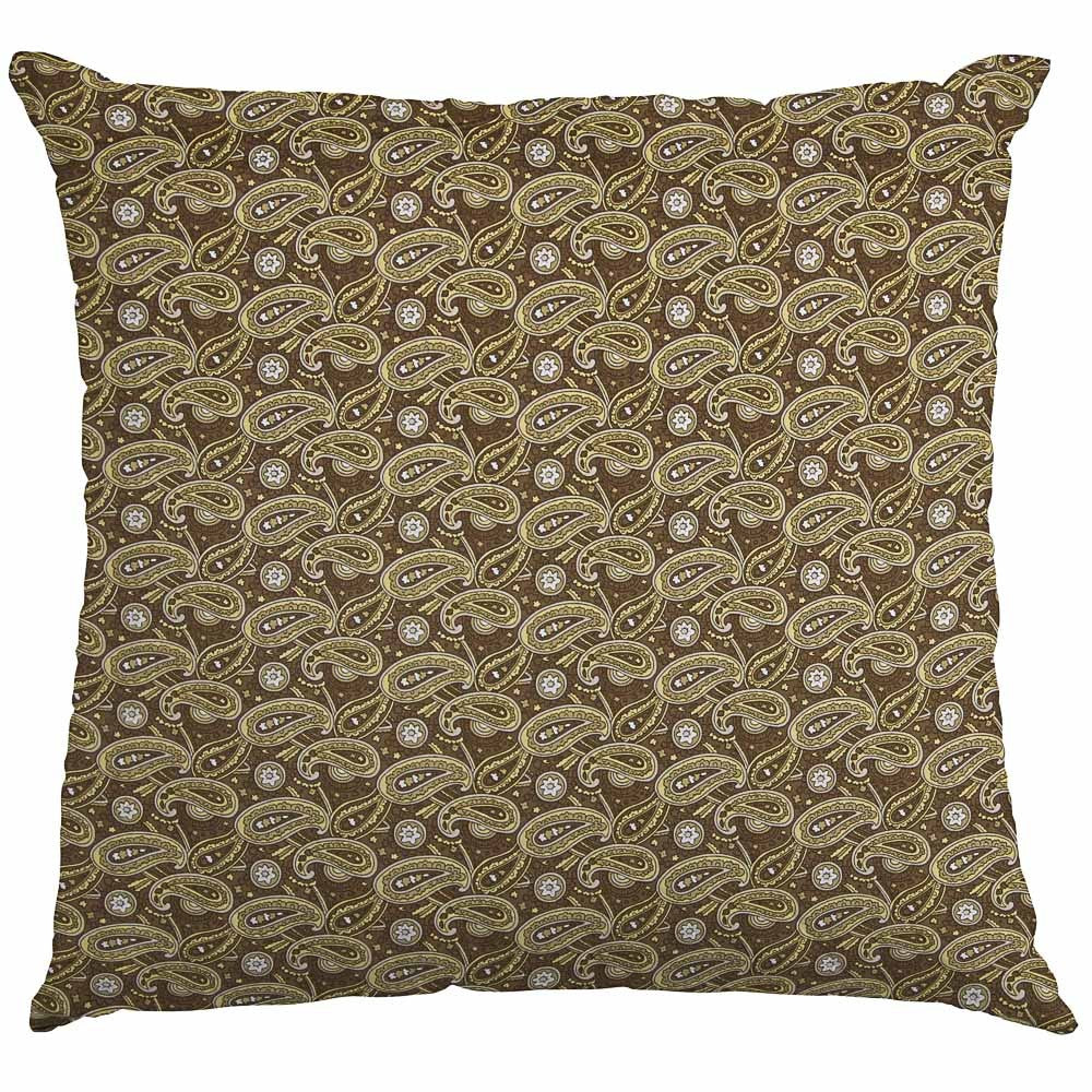 Popeline Coton Cachemire Marron - Ribes y Casals