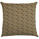 Popeline Coton Cachemire Marron - Ribes y Casals