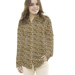 Popeline Coton Cachemire Marron - Ribes y Casals