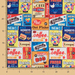 Popeline Coton Coffee Time - Ribes y Casals