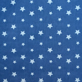 Popeline Coton Étoiles Bleu Denim - Ribes y Casals