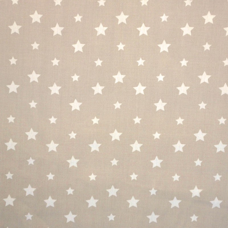 Popeline Coton Étoiles Beige - Ribes y Casals
