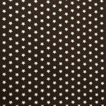Popeline Coton Étoiles Chocolat - Ribes y Casals