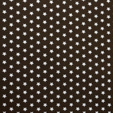 Popeline Coton Étoiles Chocolat - Ribes y Casals