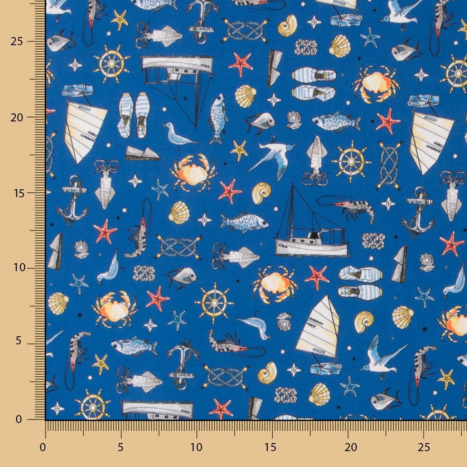 Popeline Coton A La Pêche - Ribes y Casals