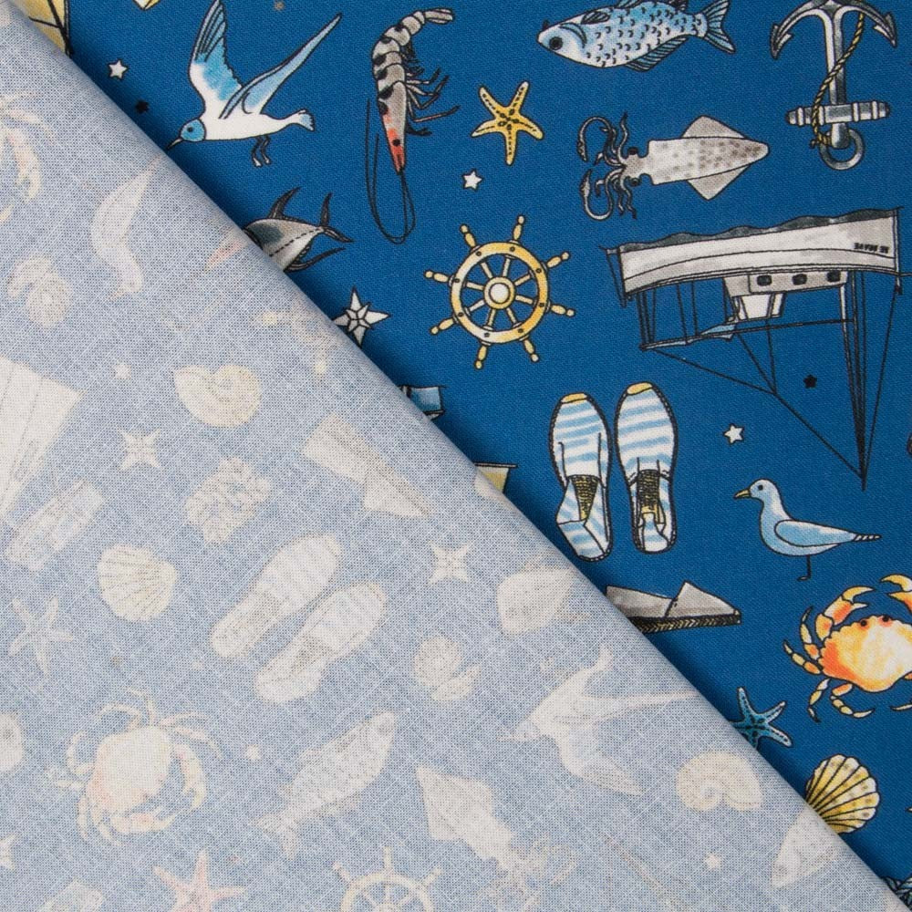 Popeline Coton A La Pêche - Ribes y Casals