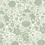 Popeline Coton Fleur Vert - Ribes y Casals