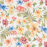 Popeline Coton Fleurs Blanc - Ribes y Casals