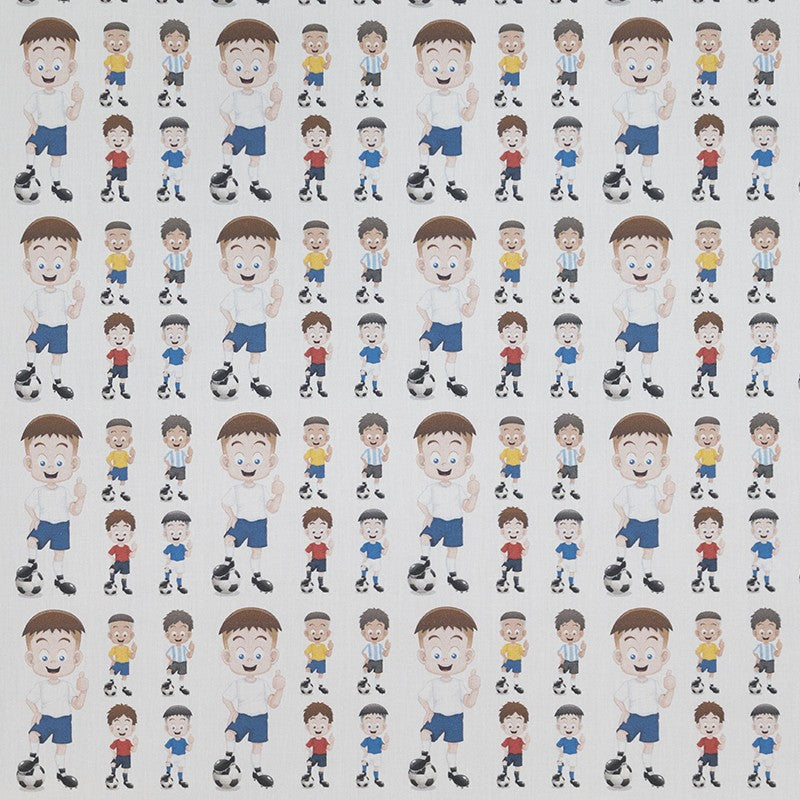 Tissu Enfant Coton Football Écru - Ribes y Casals