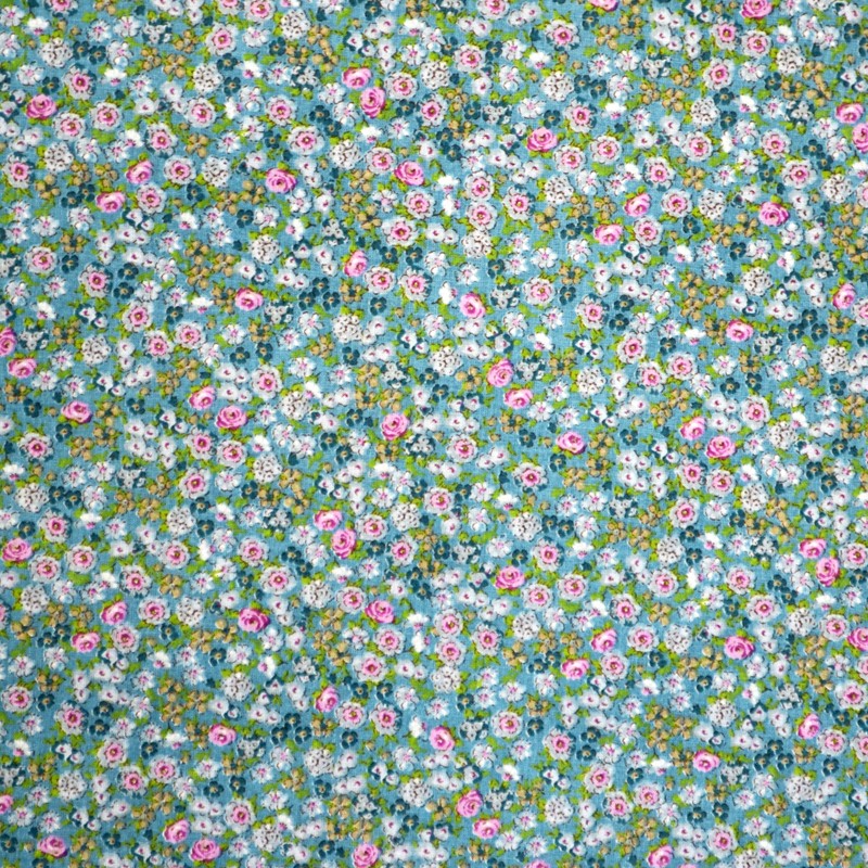Cotton Poplin Liberty Aqua - Ribes y Casals