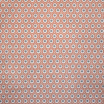 Cotton Poplin Hexagon Dots Orange - Ribes y Casals