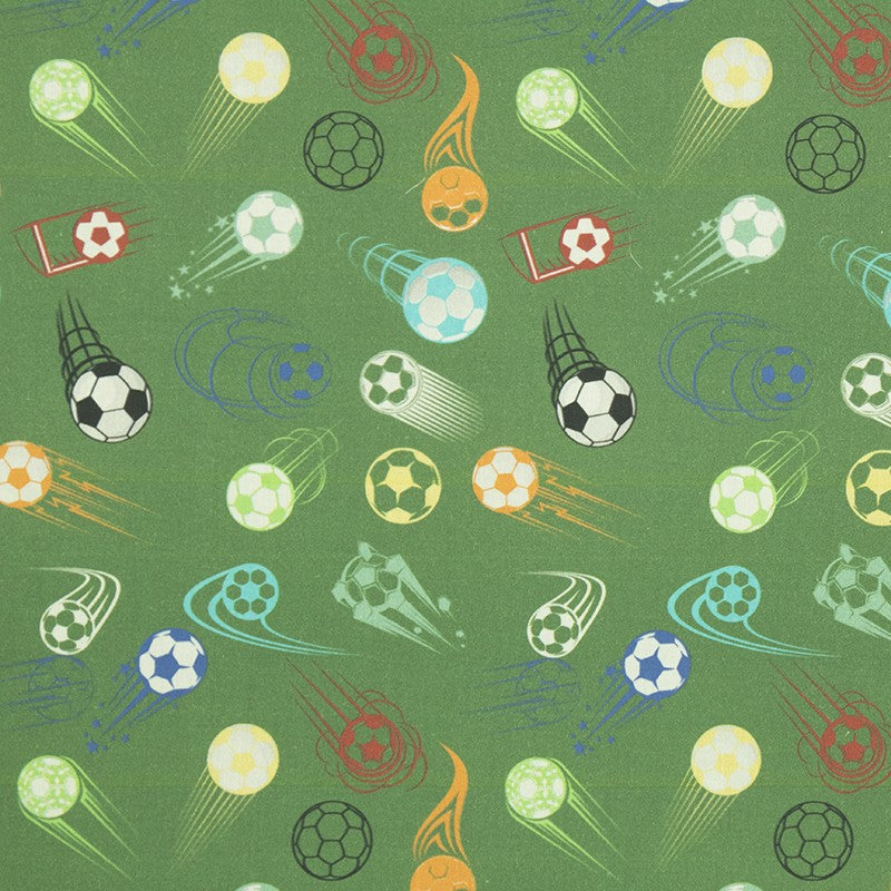 Tissu Enfant Coton Balles Vert - Ribes y Casals