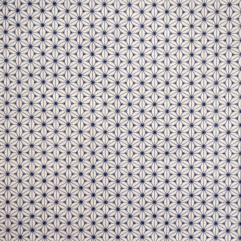 Cotton Poplin Mosaic Geometric Ecru - Ribes y Casals