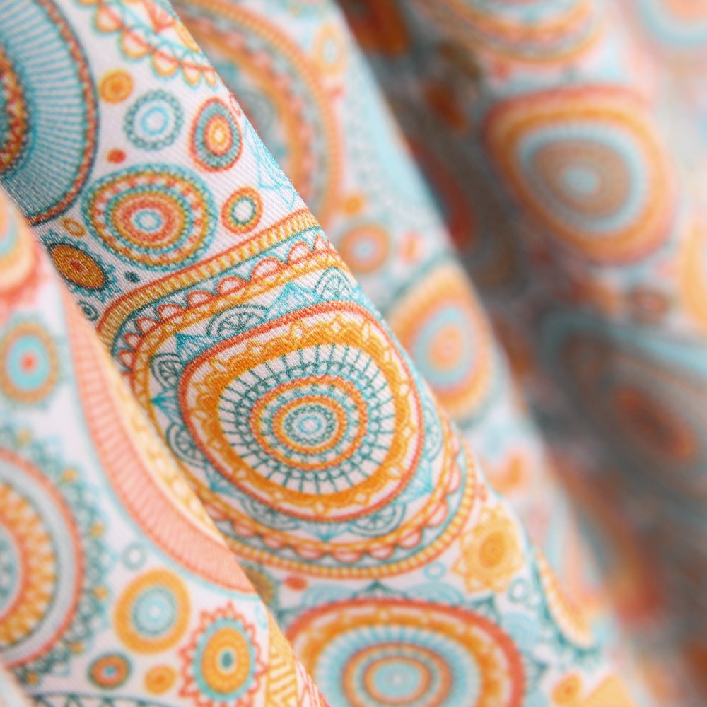 Popeline Étoilée Orange - Ribes y Casals