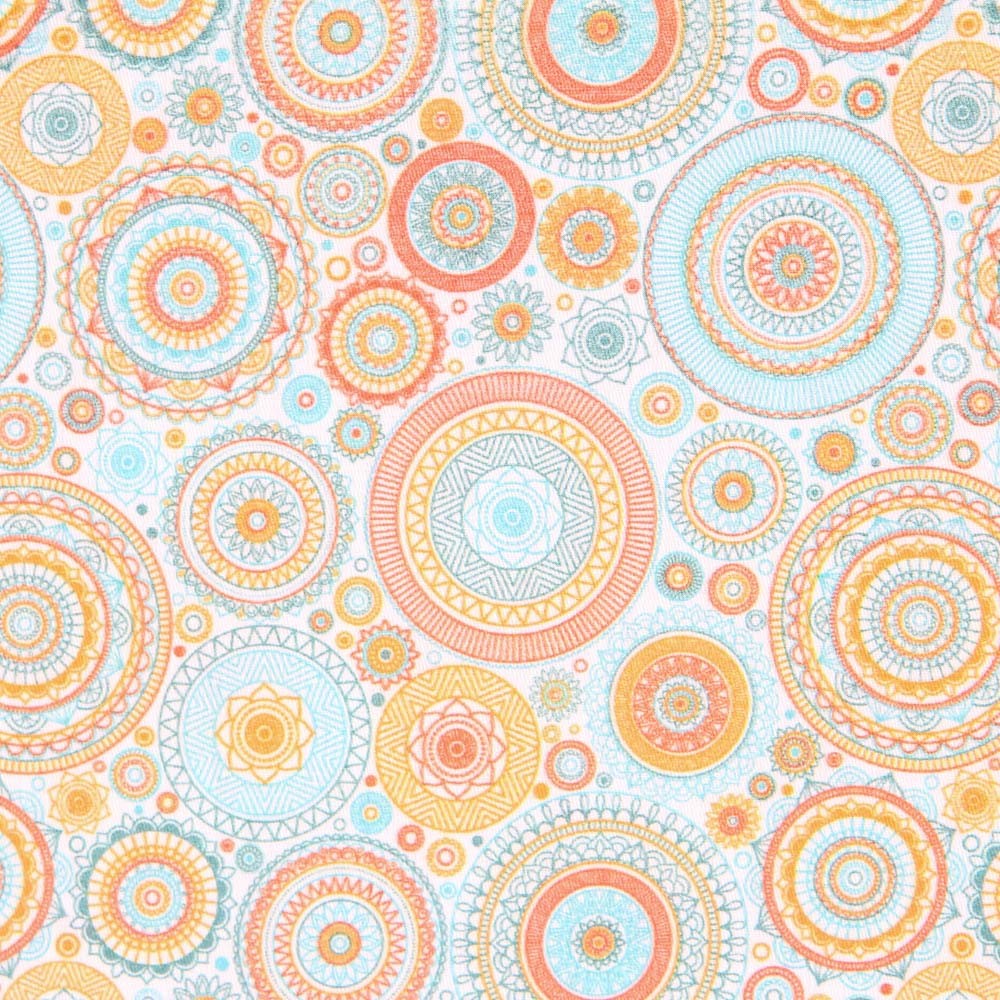 Popeline Étoilée Orange - Ribes y Casals