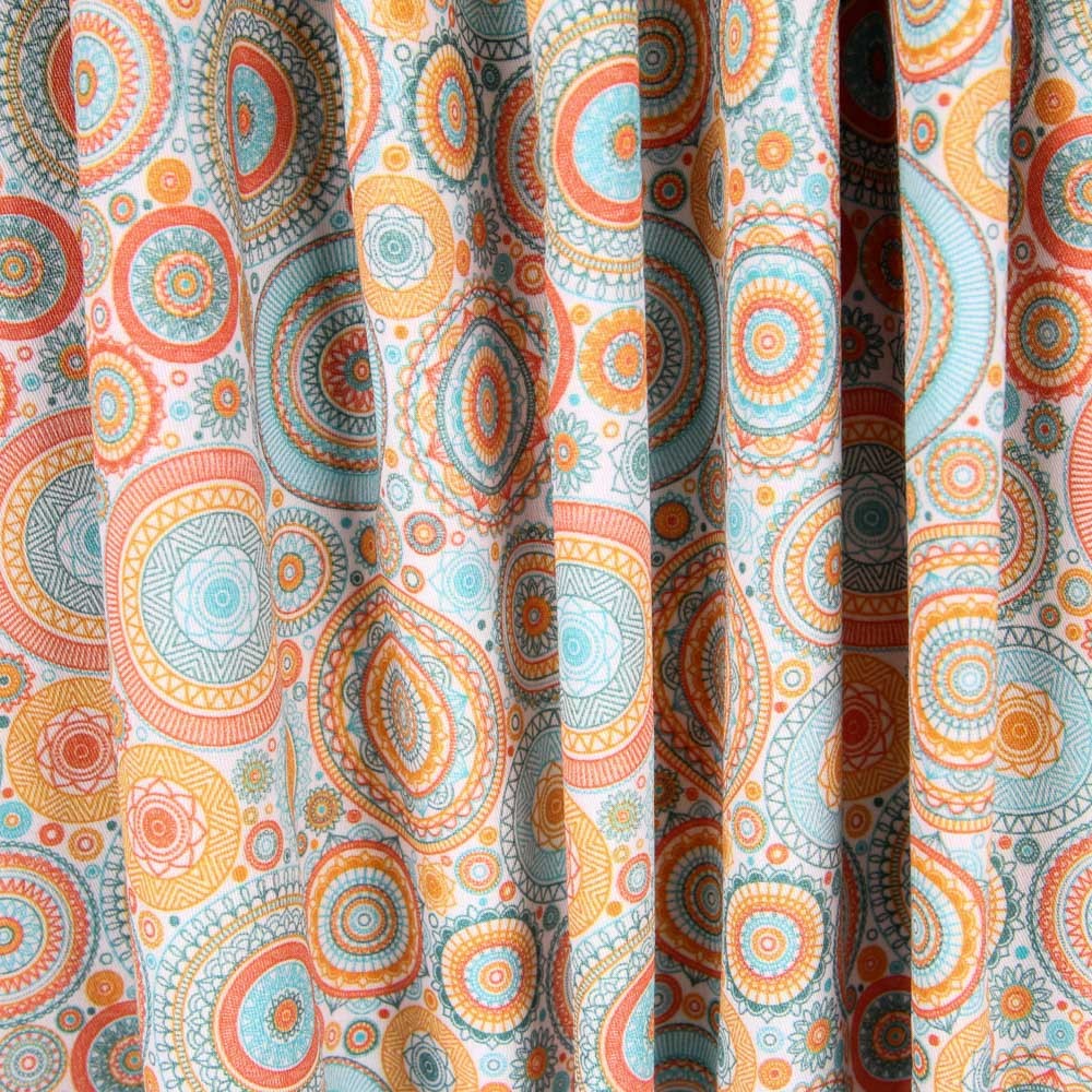 Popeline Étoilée Orange - Ribes y Casals