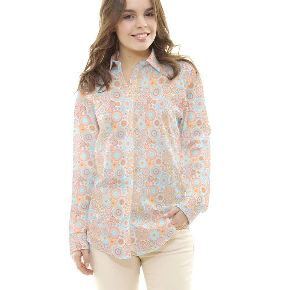 Popeline Étoilée Orange - Ribes y Casals