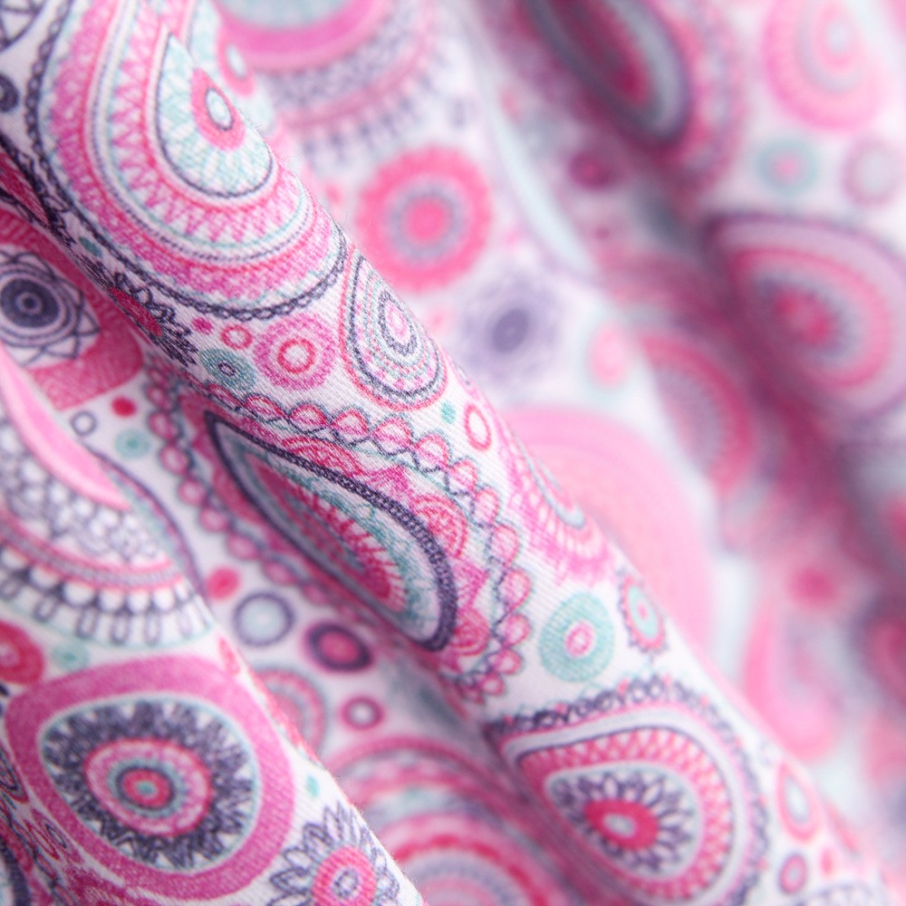 Popeline Rose Étoilée - Ribes y Casals