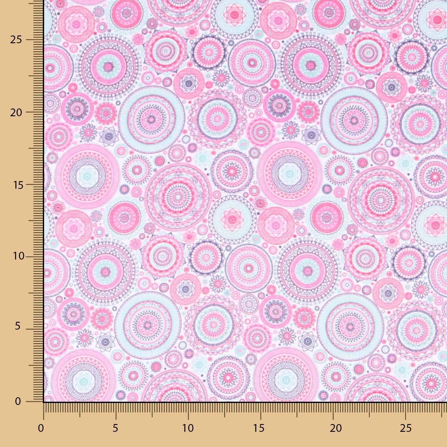 Popeline Rose Étoilée - Ribes y Casals