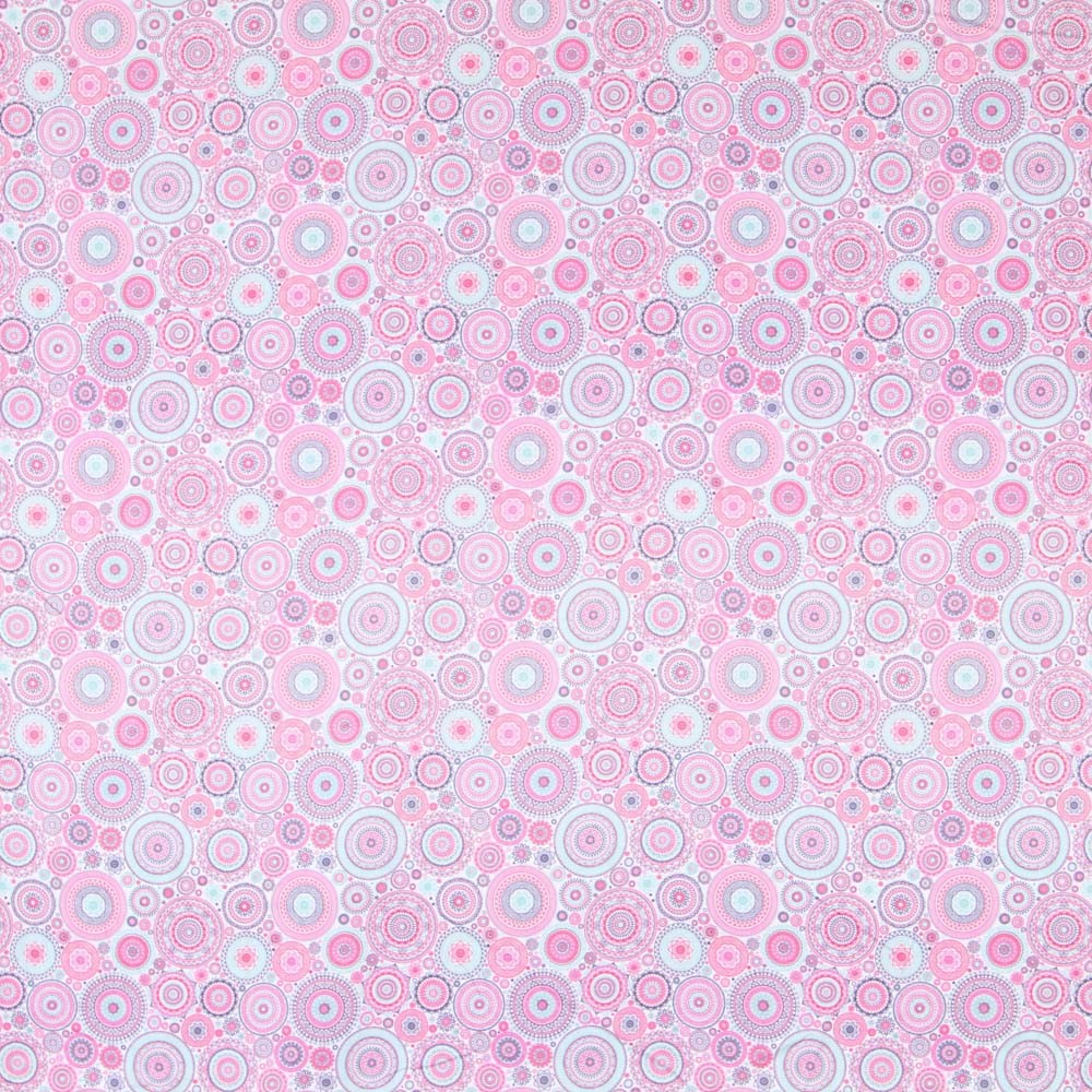 Popeline Rose Étoilée - Ribes y Casals