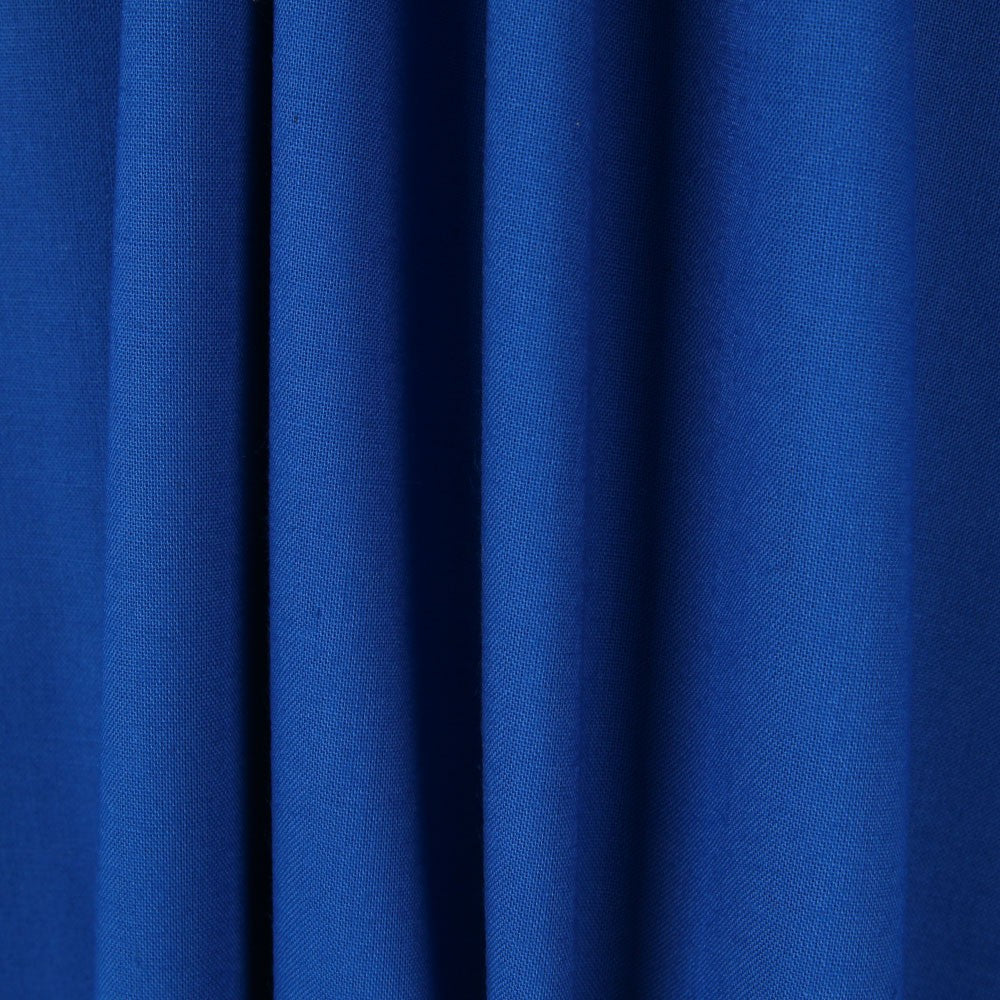 Popeline de Coton Bleue Électrique - Ribes y Casals