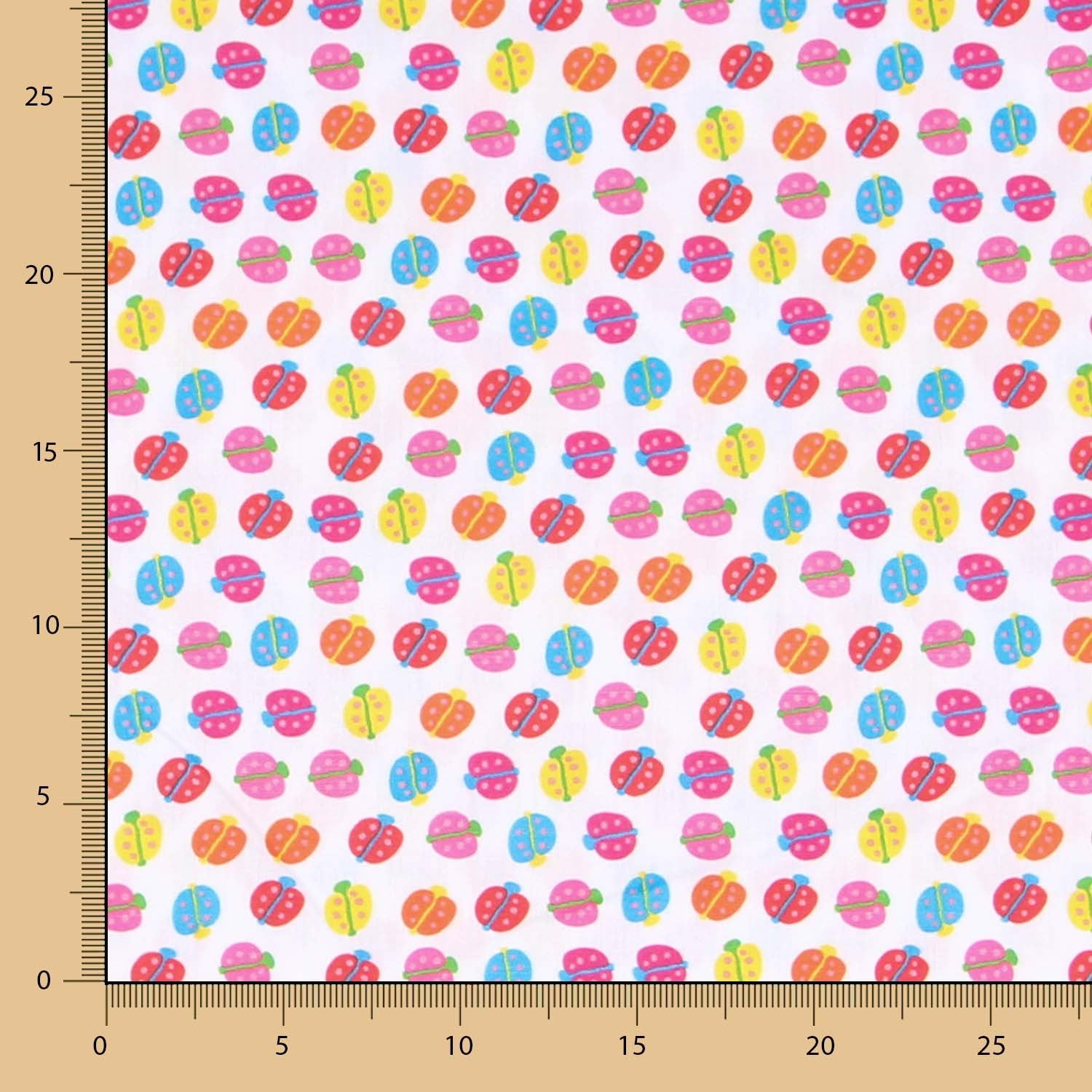 Popeline Blanche Insectes - Ribes y Casals