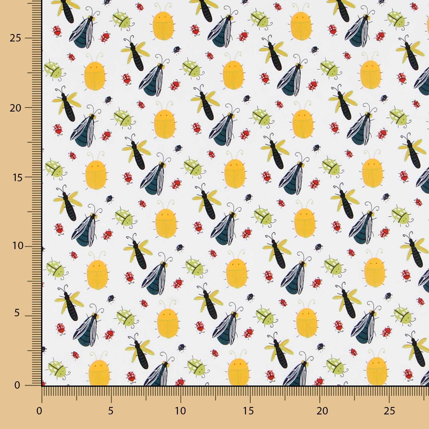 Popeline Insectes Multicolore - Ribes y Casals