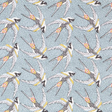 Toile Majorque IKAT Bleu Ciel - Ribes y Casals