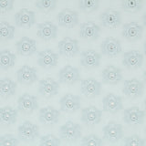 Popeline Broderie Floral Vert Menthe - Ribes y Casals