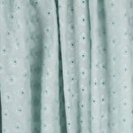 Popeline Broderie Floral Vert Menthe - Ribes y Casals