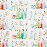 Popeline Coton Bouteilles Multicolores - Ribes y Casals
