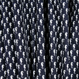 Popeline Hippocampe Bleu Marine - Ribes y Casals