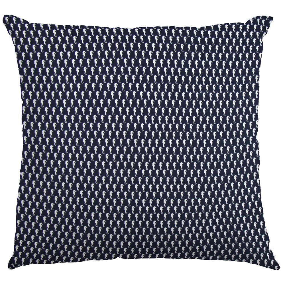 Popeline Hippocampe Bleu Marine - Ribes y Casals