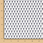 Popeline Hippocampe Blanc - Ribes y Casals