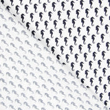 Popeline Hippocampe Blanc - Ribes y Casals