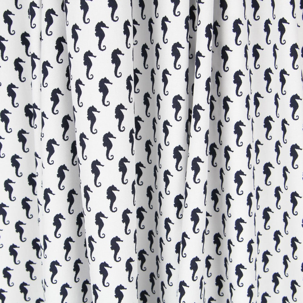 Popeline Hippocampe Blanc - Ribes y Casals