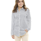 Popeline Hippocampe Blanc - Ribes y Casals