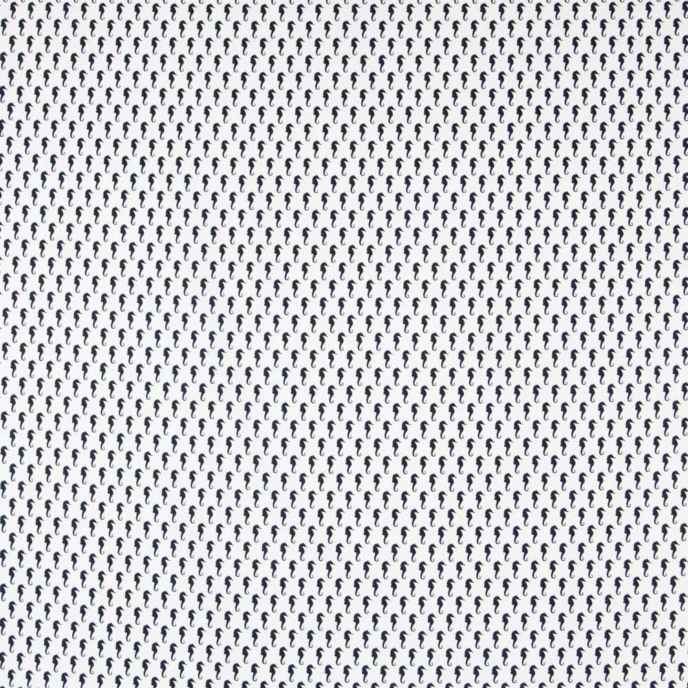 Popeline Hippocampe Blanc - Ribes y Casals