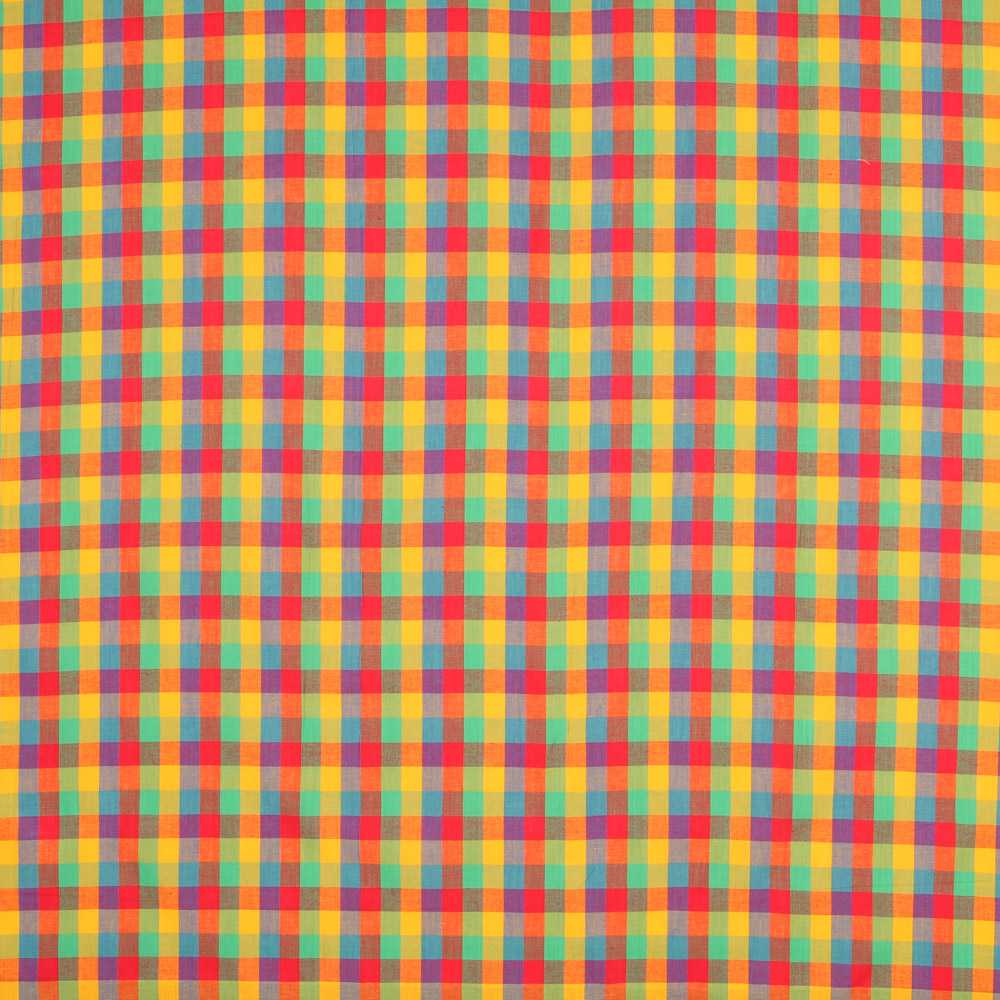 Popeline Chemise Coton Madras Petits Carreaux - Ribes y Casals
