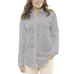 Popeline Chemise Carreaux Gris - Ribes y Casals