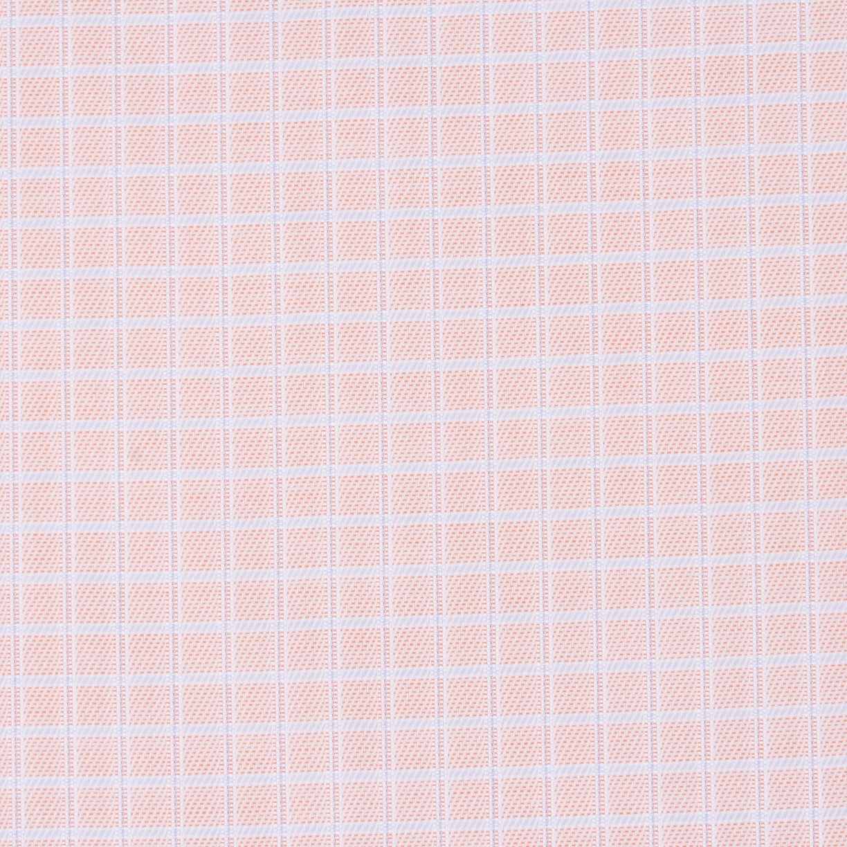 Popeline Chemise Carreaux Saumon - Ribes y Casals