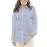 Popeline Chemise Multirayure Bleu - Ribes y Casals