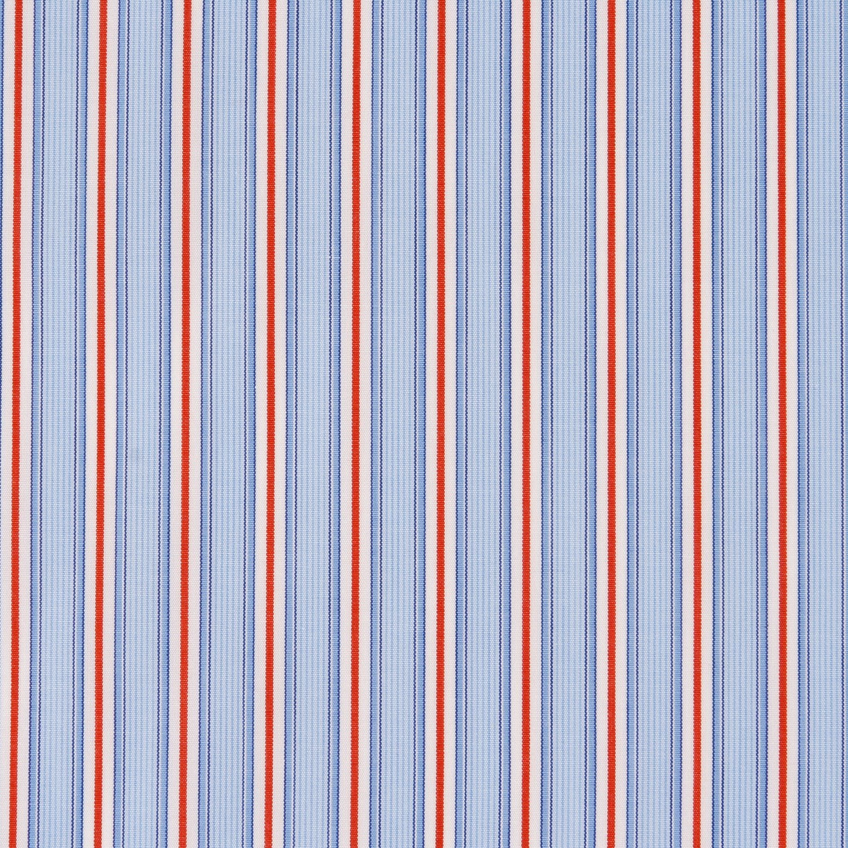 Popeline Chemise Rayures Bicolor Rouge - Ribes y Casals